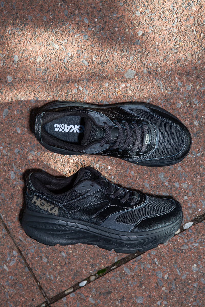hoka one one leather shoes